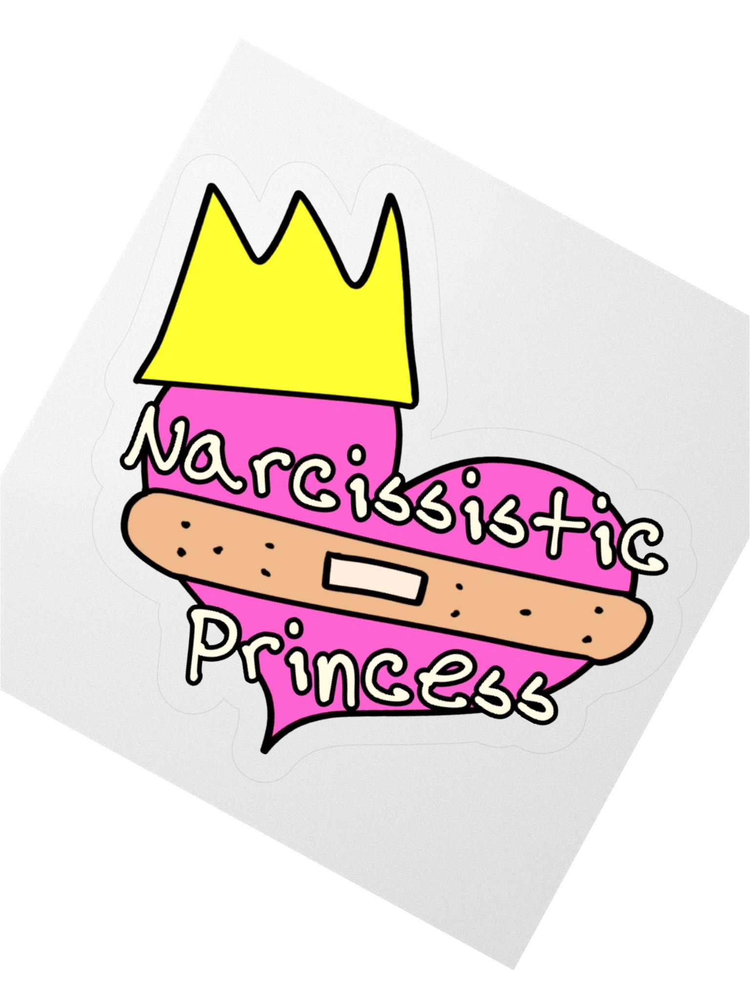 "Narcissistic Princess" Vinyl Sticker product image (4)