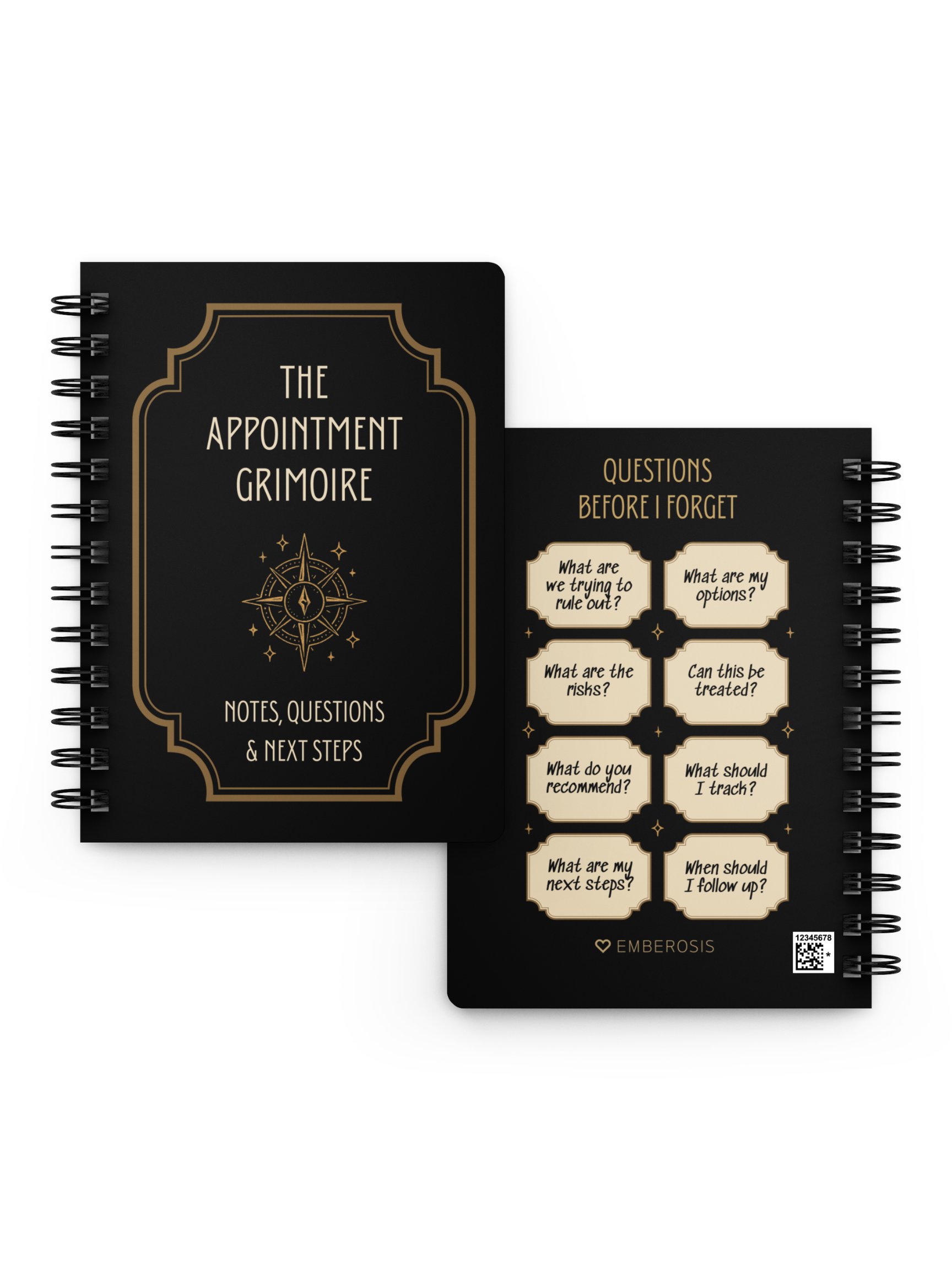 Appointment Grimoire Journal | Chronic Illness Doctor Visit Notebook product image (1)