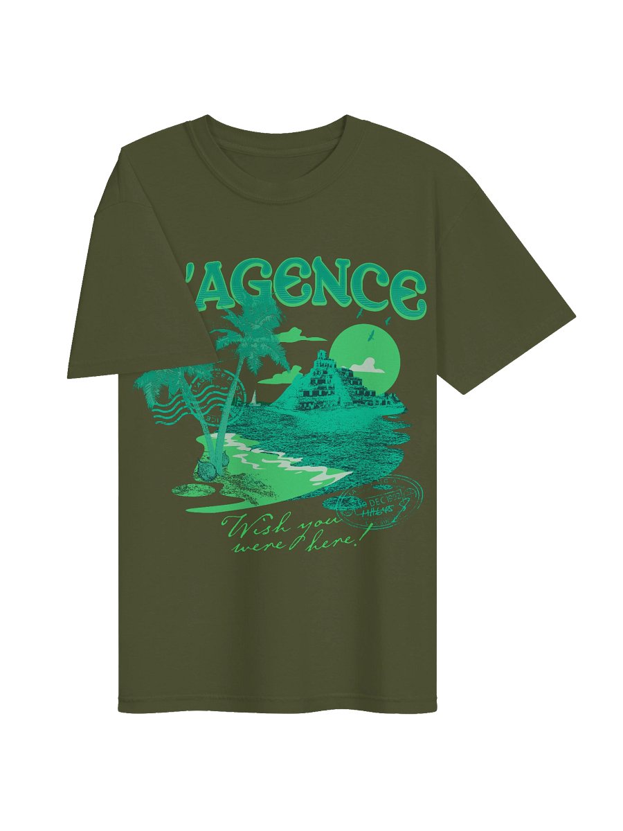 Wish You Were Here! Heavy T-Shirt - Green product image (3)