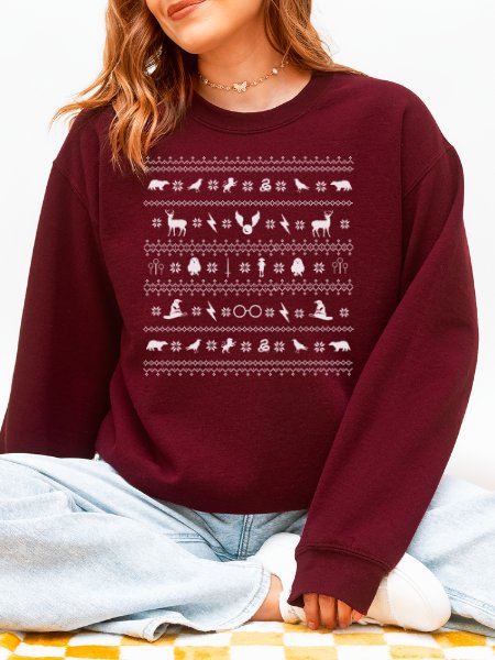 Magical School Ugly Christmas Sweater Cozy Minimalist Sweatshirt product image (4)