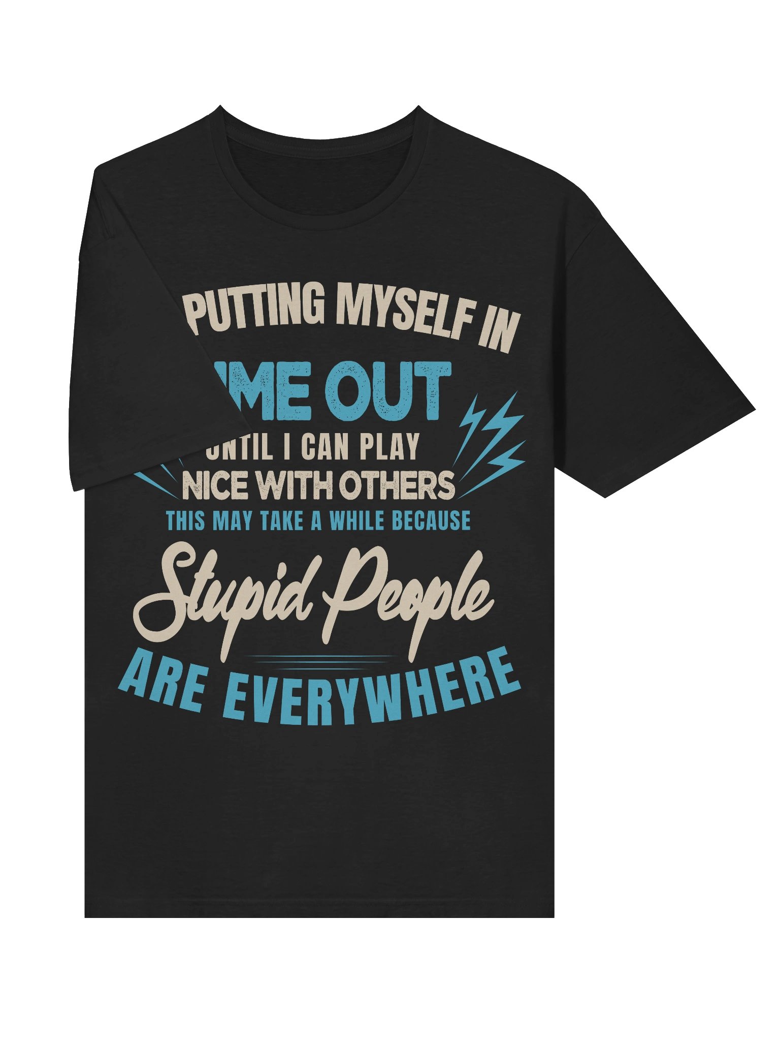 Meme – Time Out – Stupid People Everywhere – Gildan Softstyle T-Shirt product image (3)