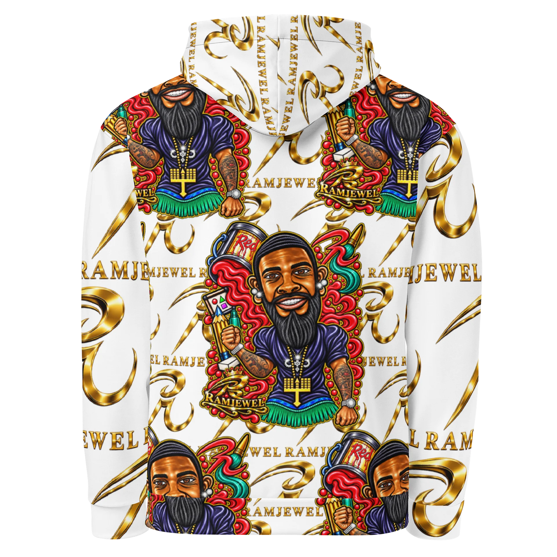 RamJewEL’s Caricature Pattern Hoodie product image (2)
