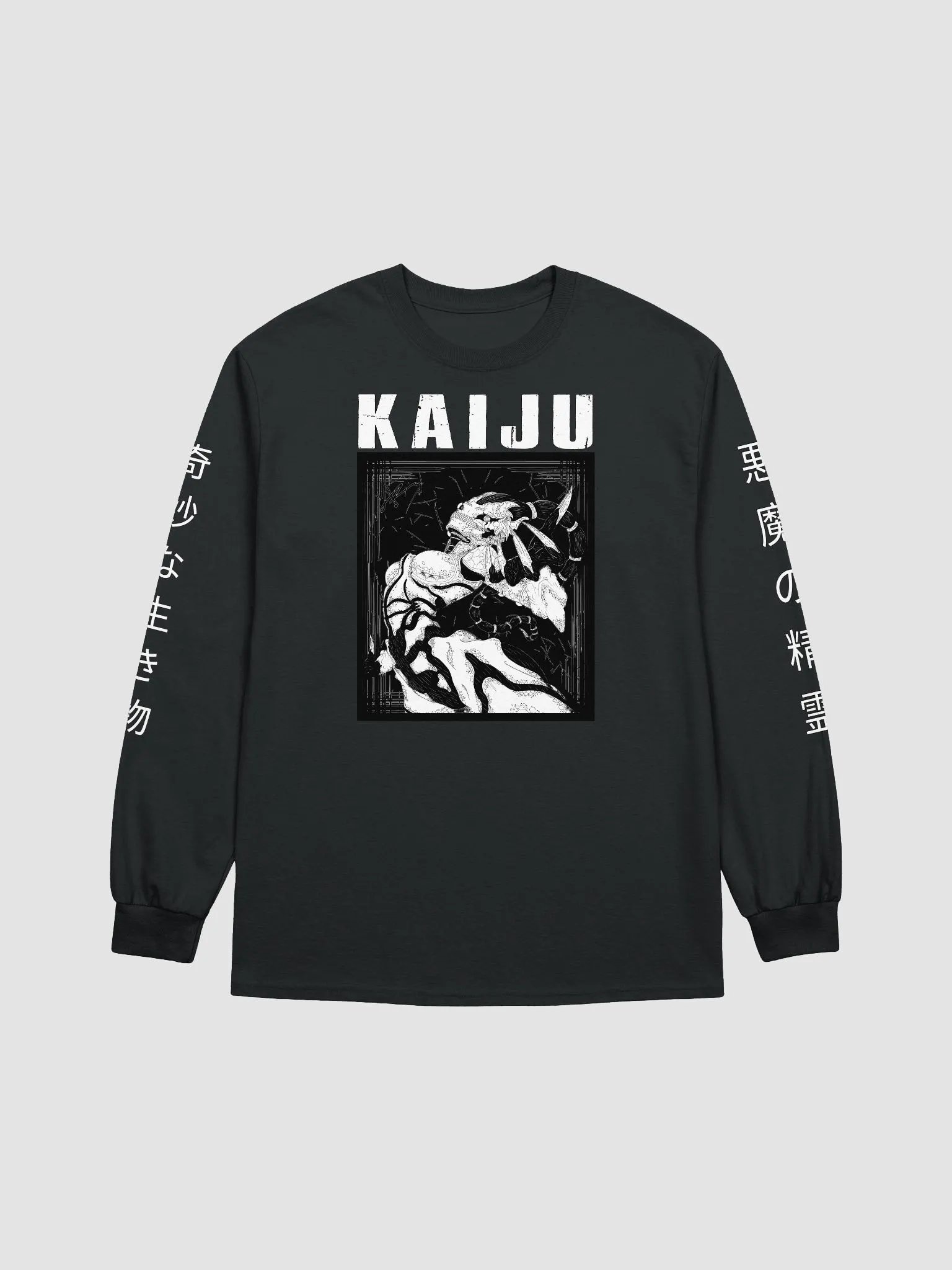 - [FRONT PRINT] - KAIJU Blackout Crew Neck product image (1)