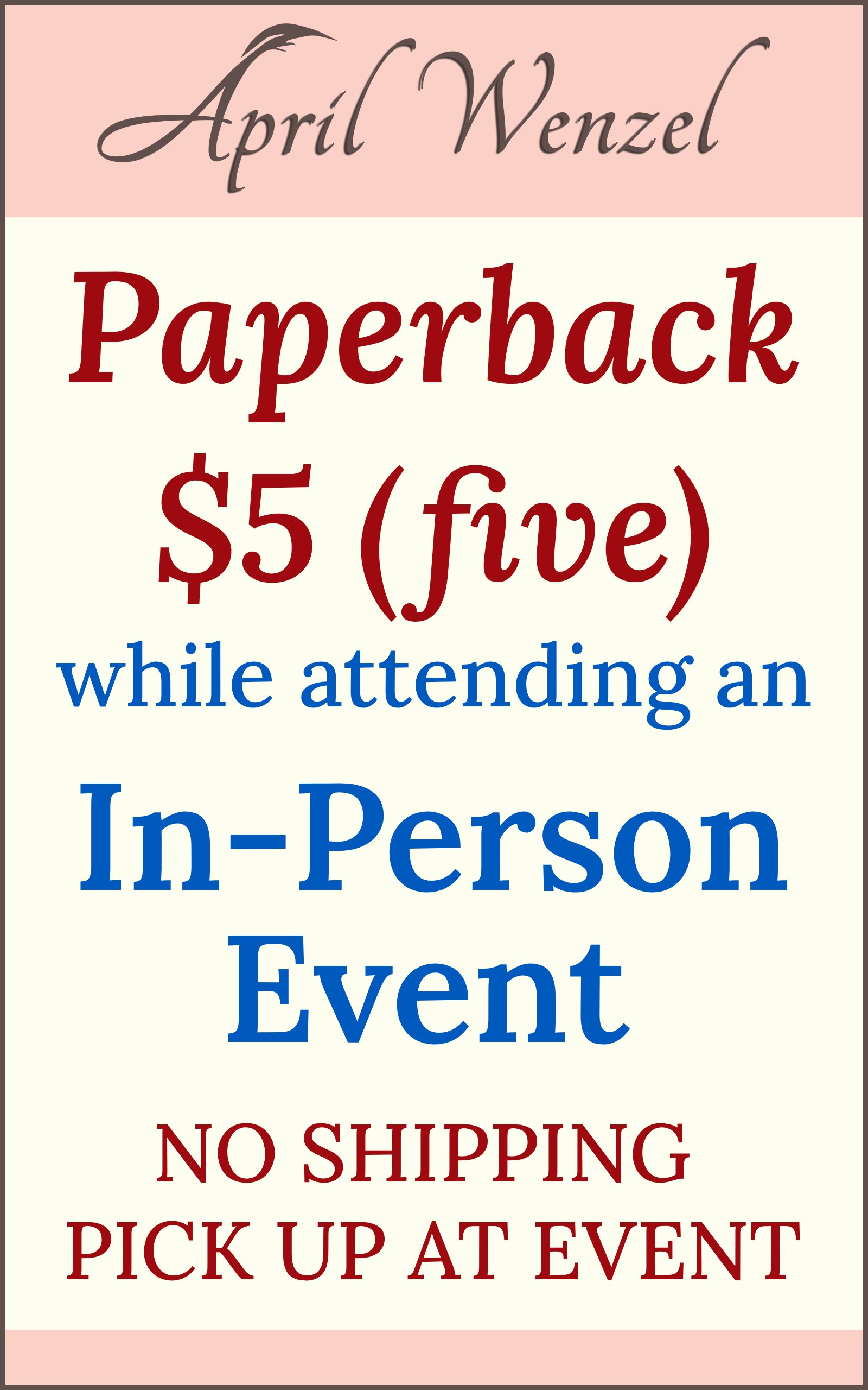 $5 Paperback Book (in-person event only) product image (1)
