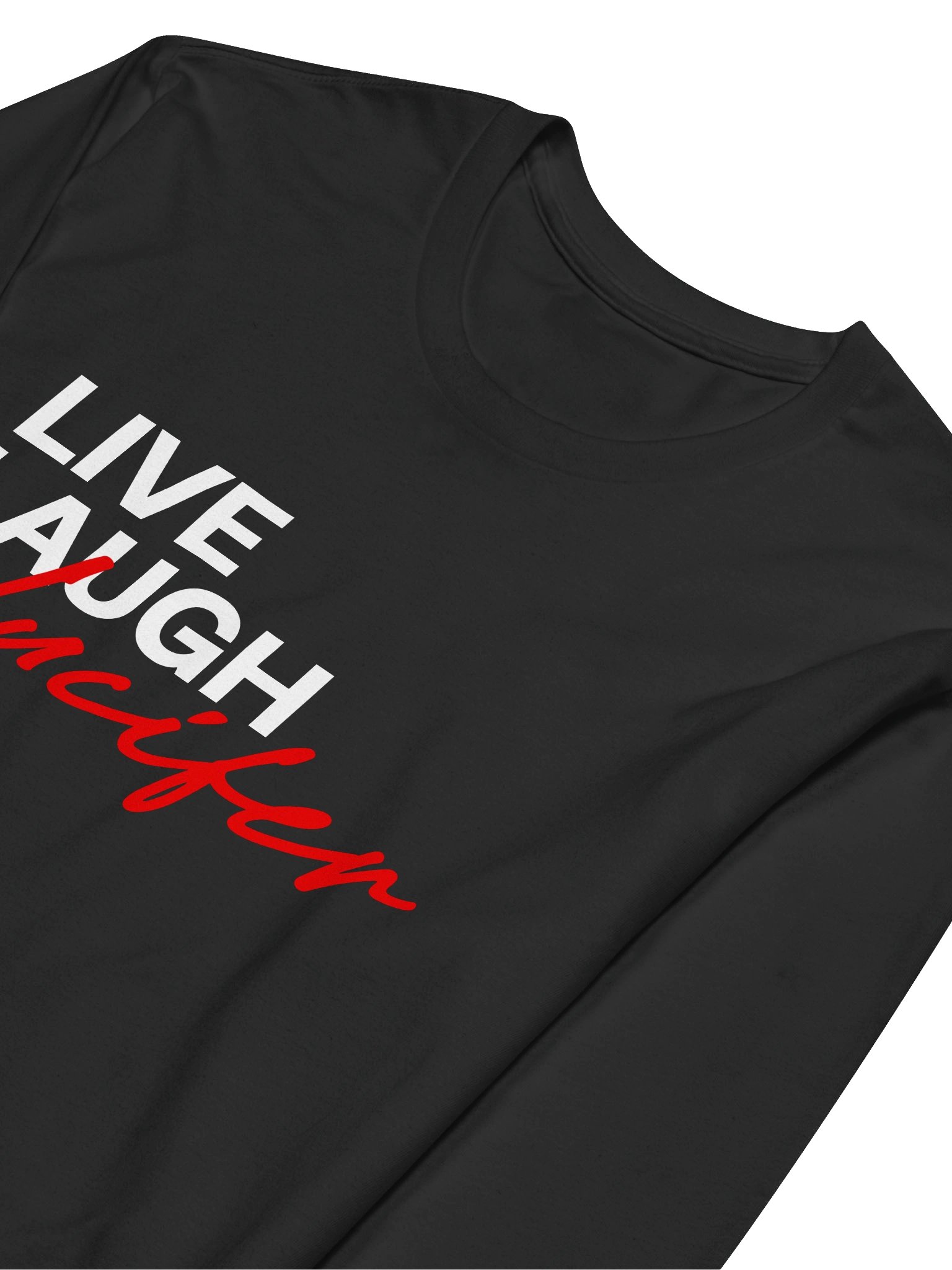 Live Laugh Lucifer Fitted Long Sleeve Crew Neck product image (3)