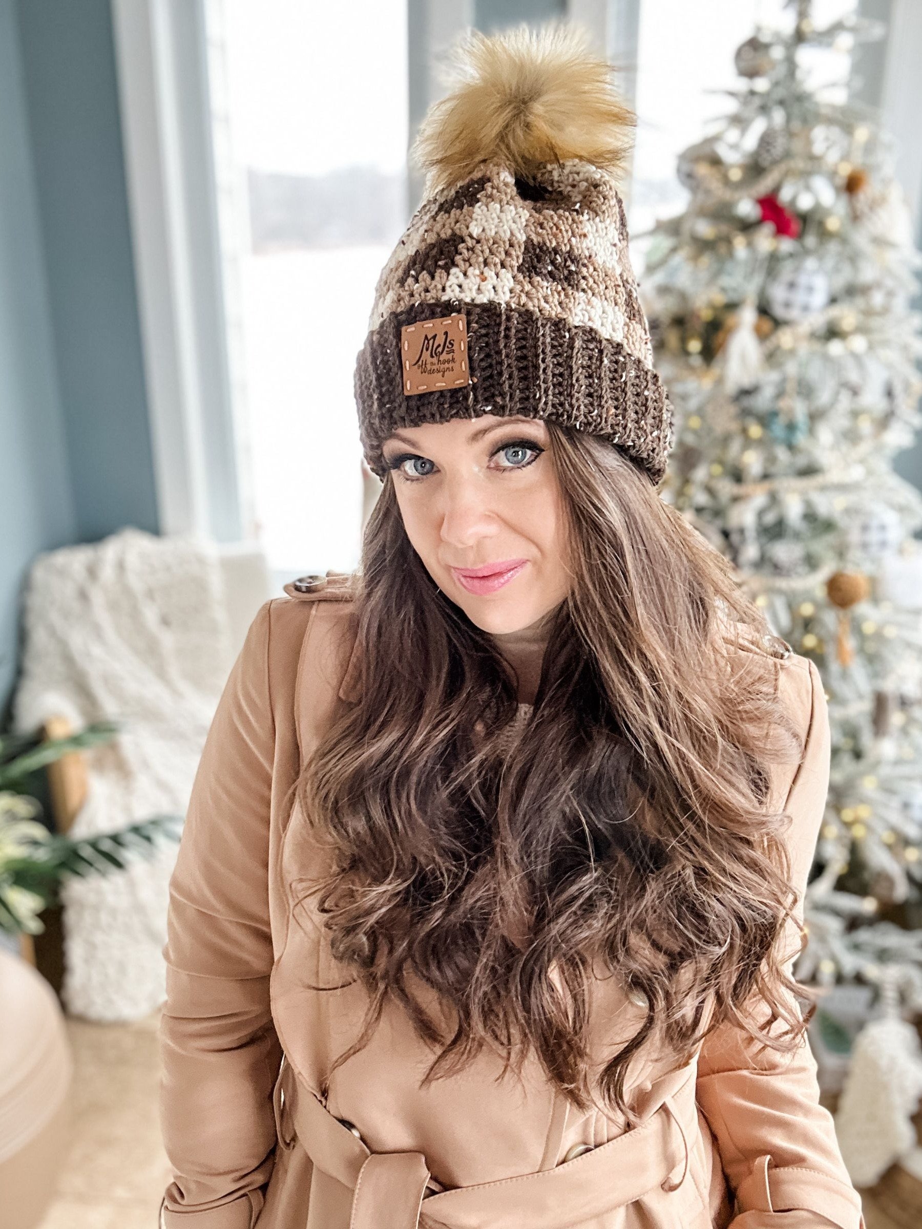 Rustic Buffalo Plaid Hat Crochet Pattern product image (6)