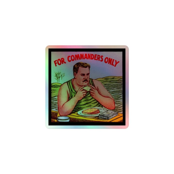 For Commanders Only - Holographic Sticker product image (1)