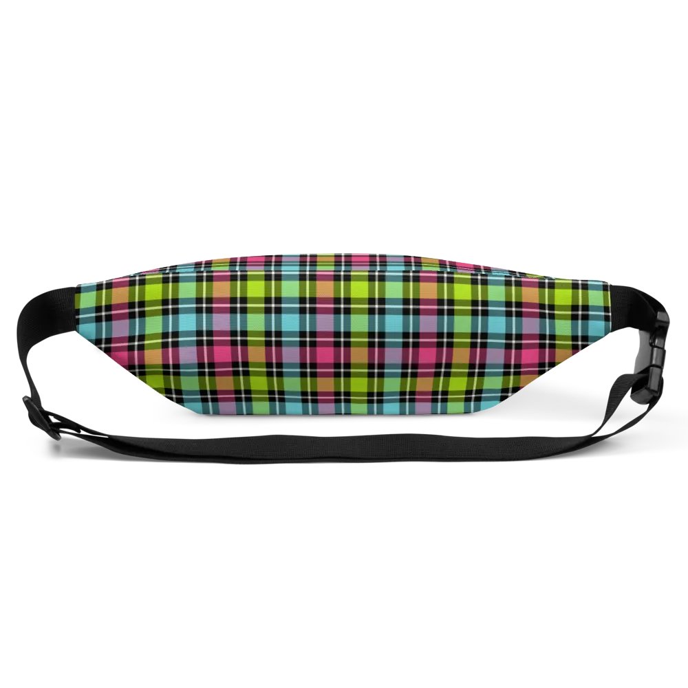 Neon Checkered Plaid Fanny Pack product image (4)