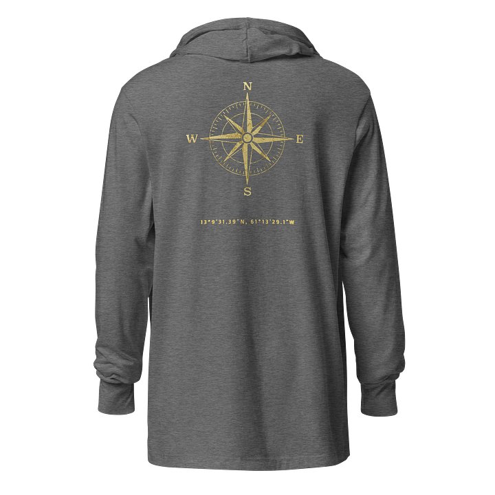 Compass - St. Vincent and the Grenadines - Vintage Gold | Unisex Hooded Long Sleeve Tee | 5 Colors product image (2)