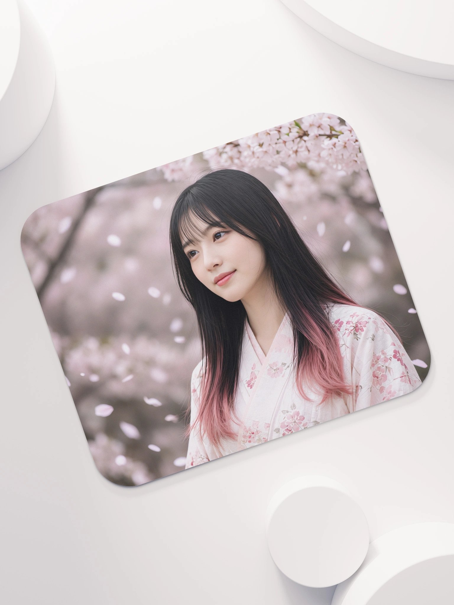 Sakura Blossom Japanese Garden Classic Mouse Pad | Aesthetic Floral Office & Gaming Mousepad product image (7)