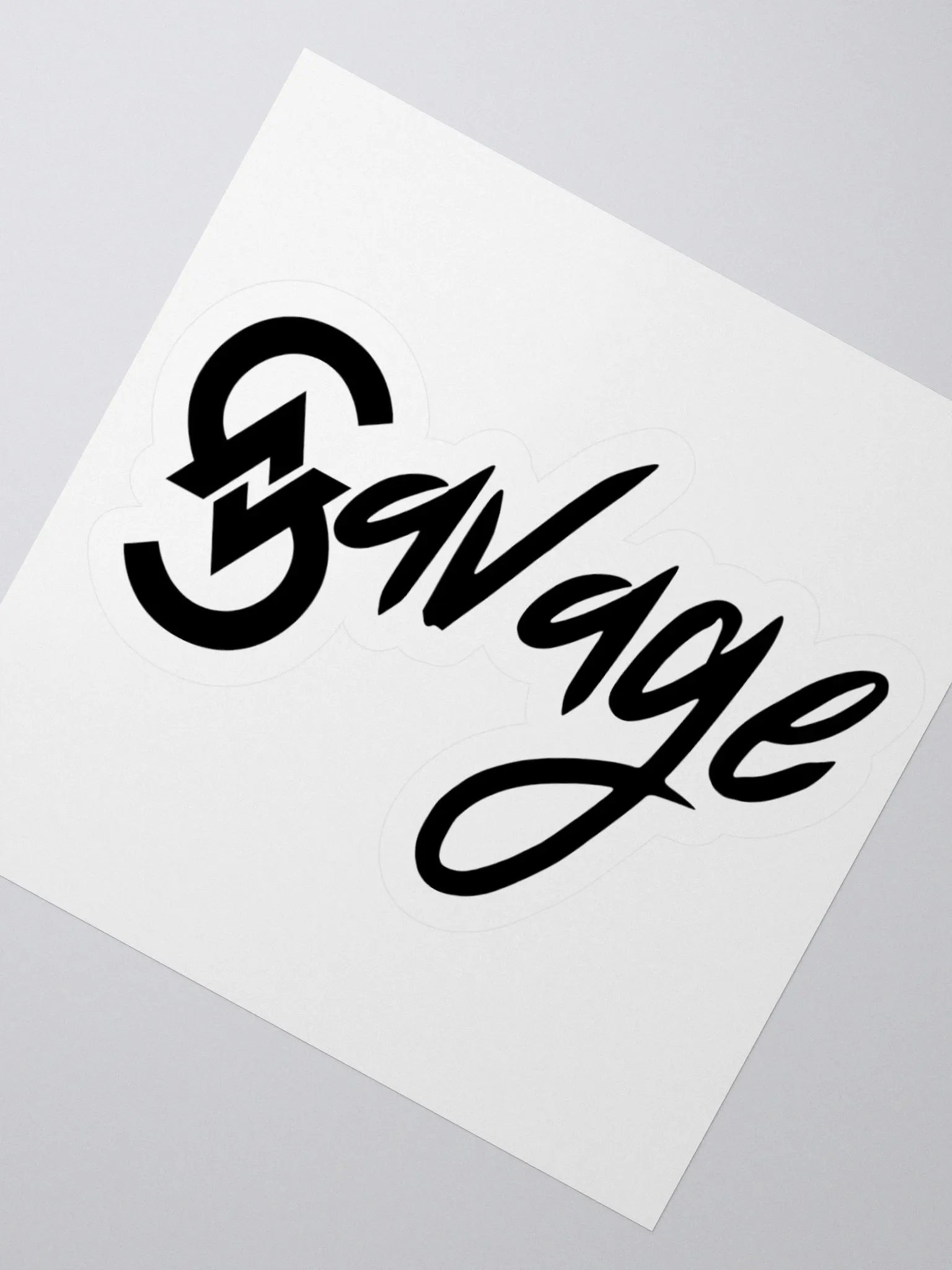 Savage Logo Sticker (Black) product image (2)