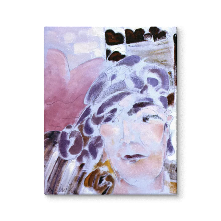 Head of a Woman (1984) on canvas (11" x 14") product image (2)