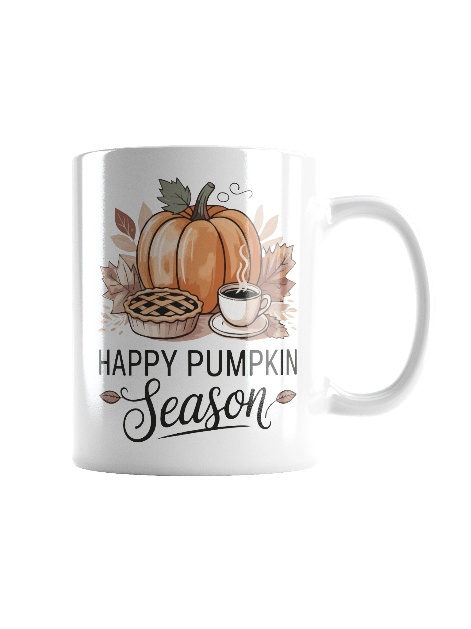 Happy Pumpkin Season White Glossy Mug product image (4)