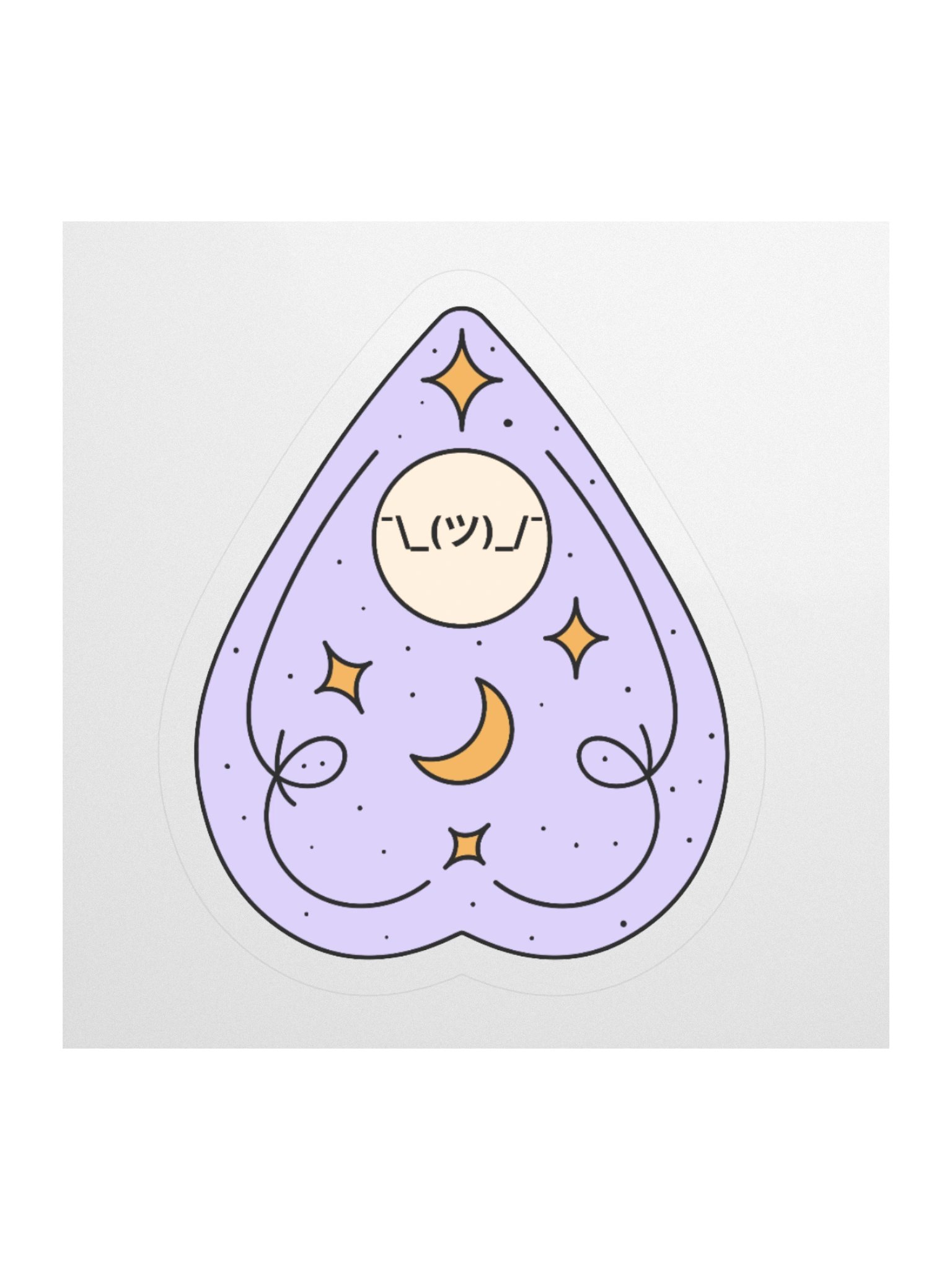 Shrug Ouija Board Response Sticker product image (1)