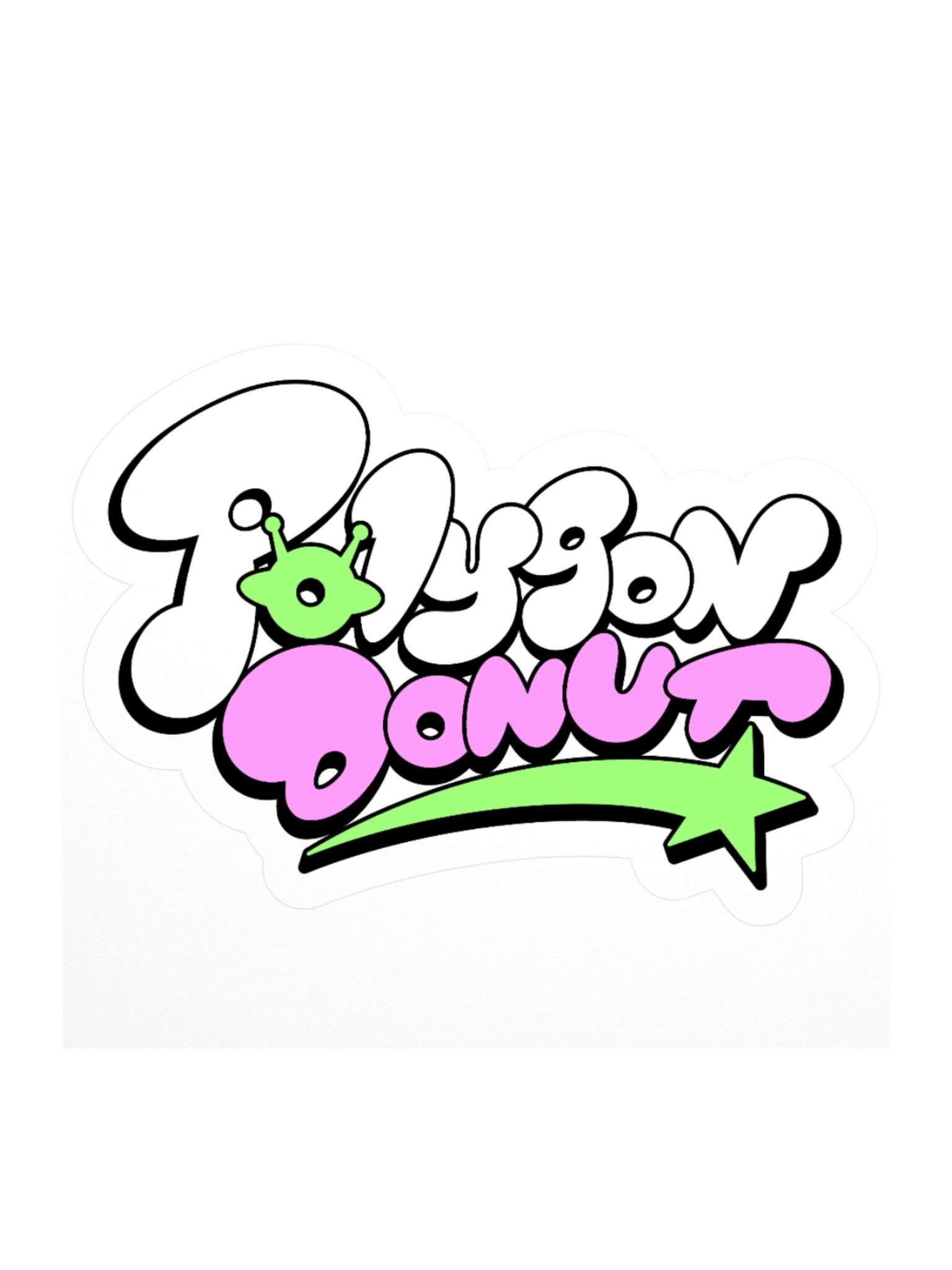 Polygon Donut Logo Sticker product image (2)