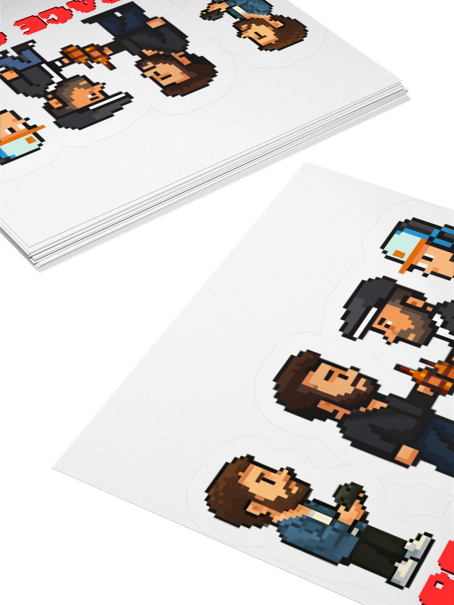 Red Rage Crew – Pixel Sticker product image (2)