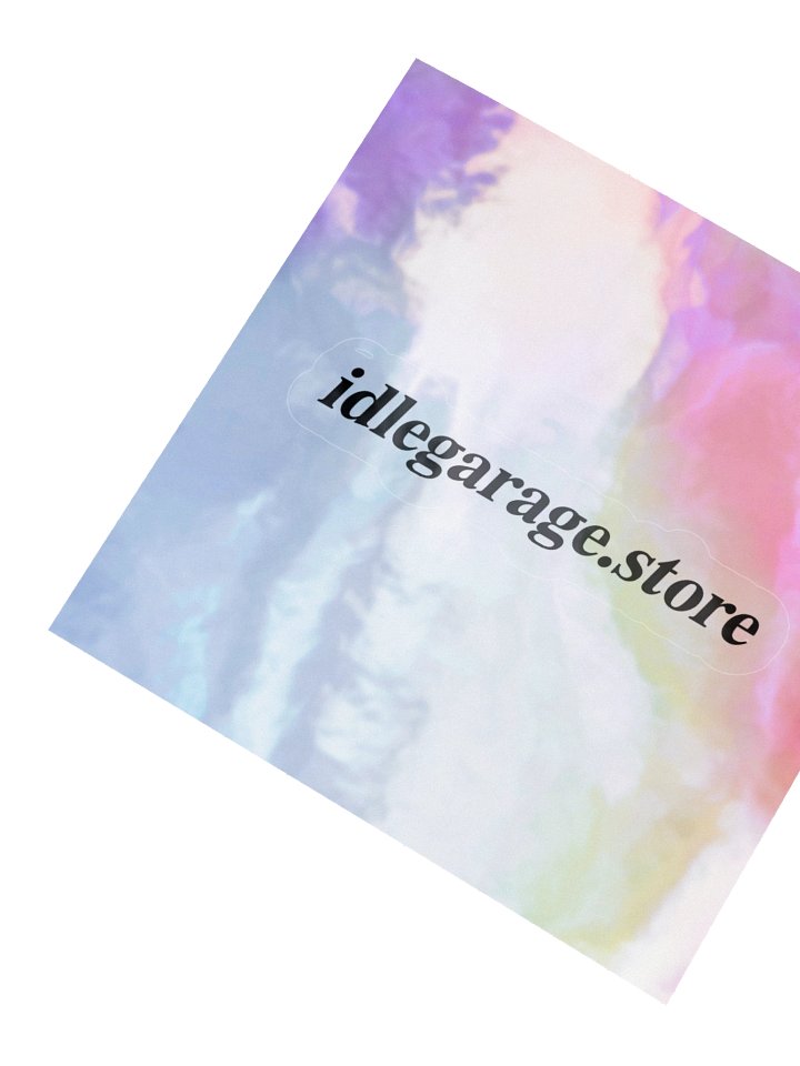 IDLE GARAGE Holographic sticker product image (2)