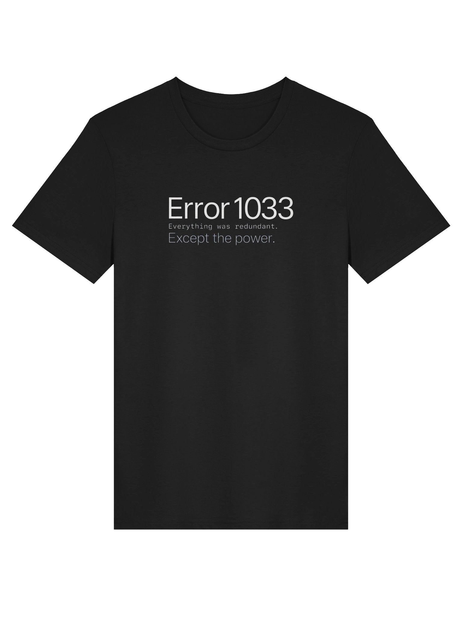 Error 1033 — Everything Was Redundant. Except the Power. product image (1)