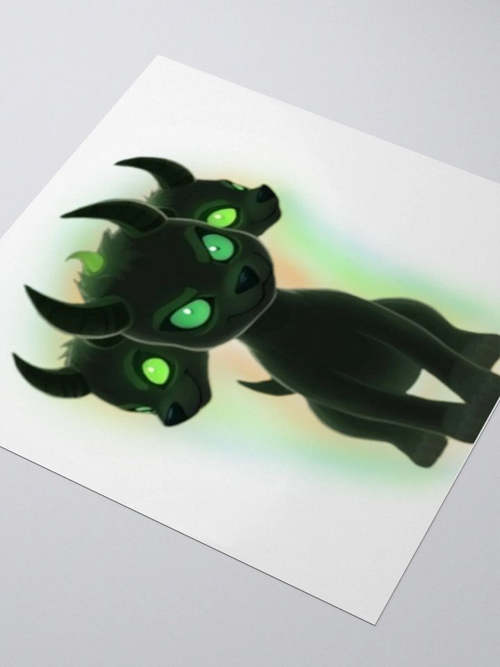 Krush's Cerberus Pup Vinyl Sticker 🐾💖 product image (3)