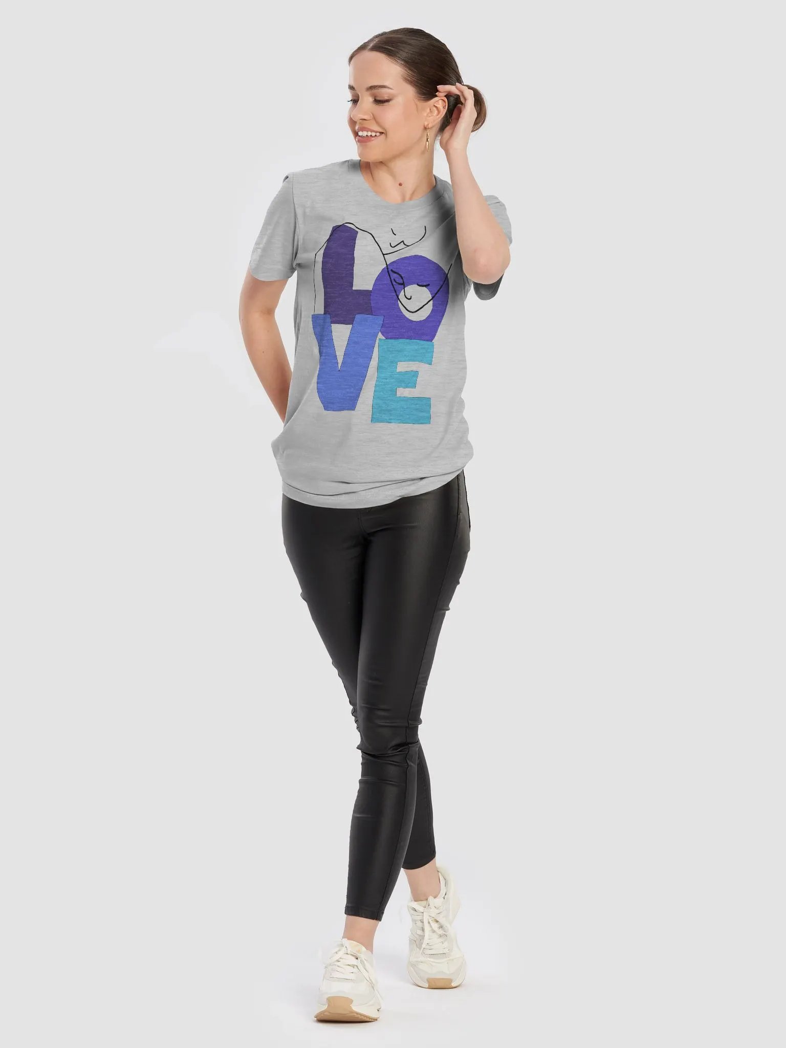 Love Block Style T-Shirt product image (95)
