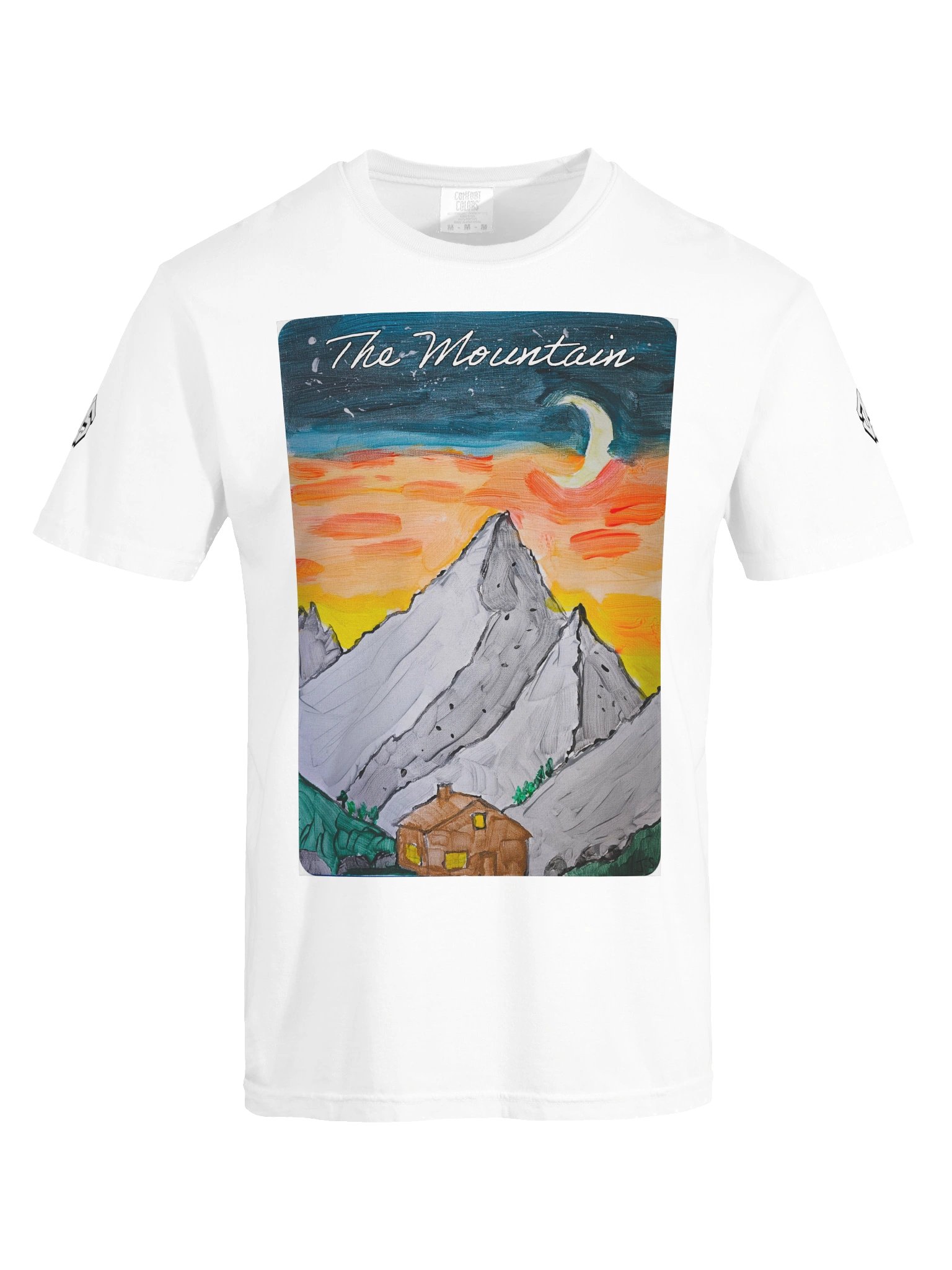 DOJS - The Mountain (Colour) T-shirt in White product image (9)