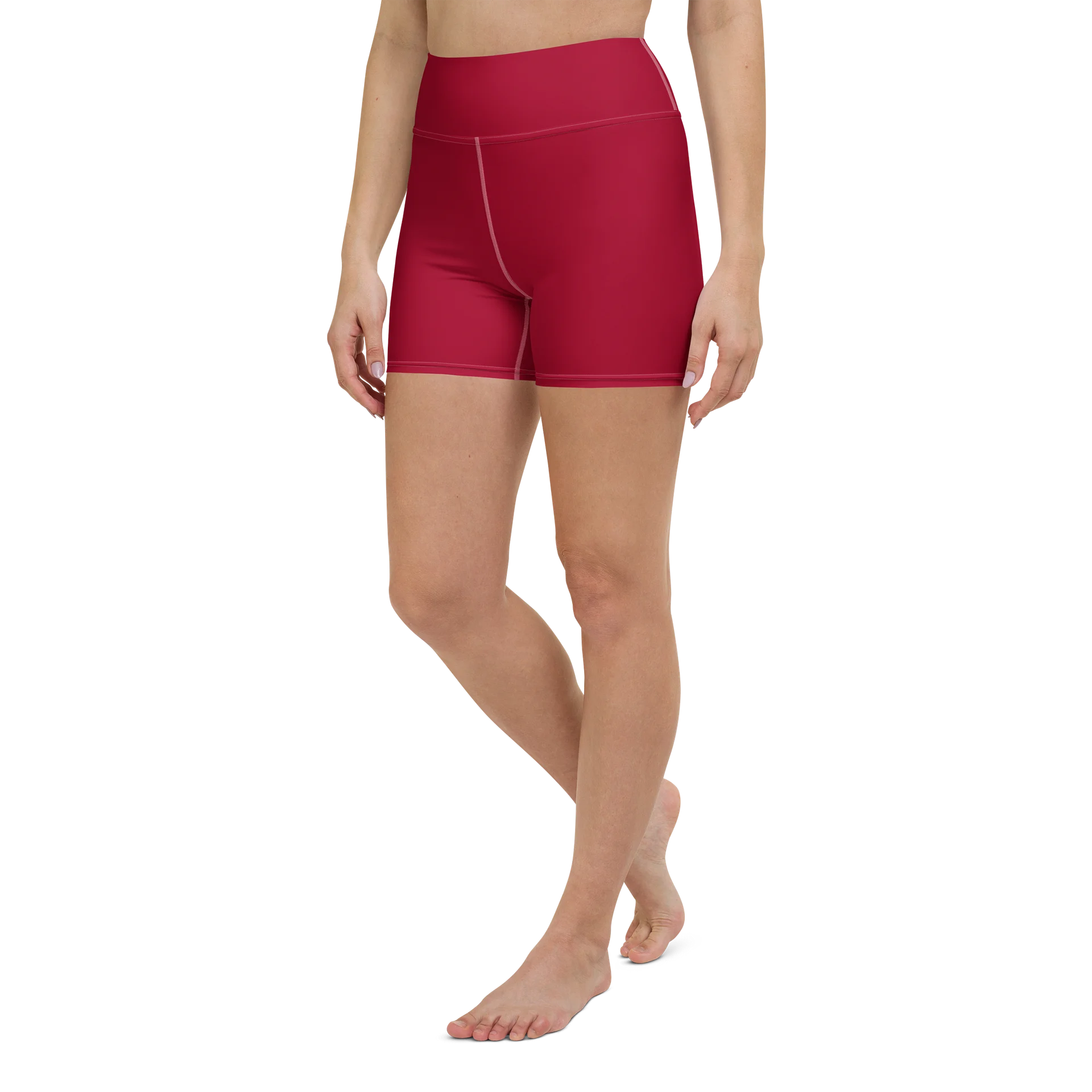 His House Womens Yoga Shorts - Red product image (5)