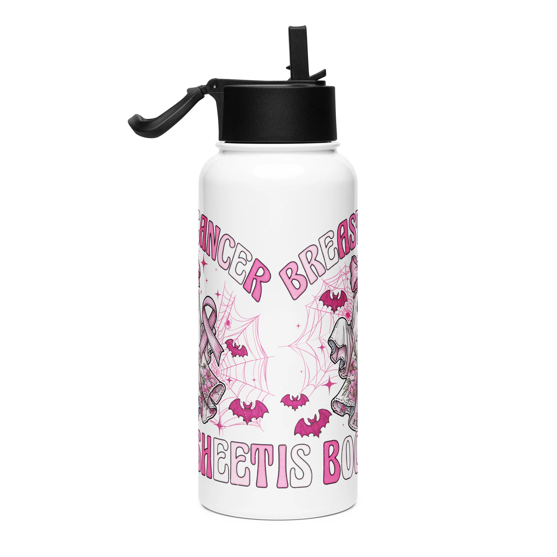 Breast Cancer Is Boo Sheet Sports Bottle product image (4)