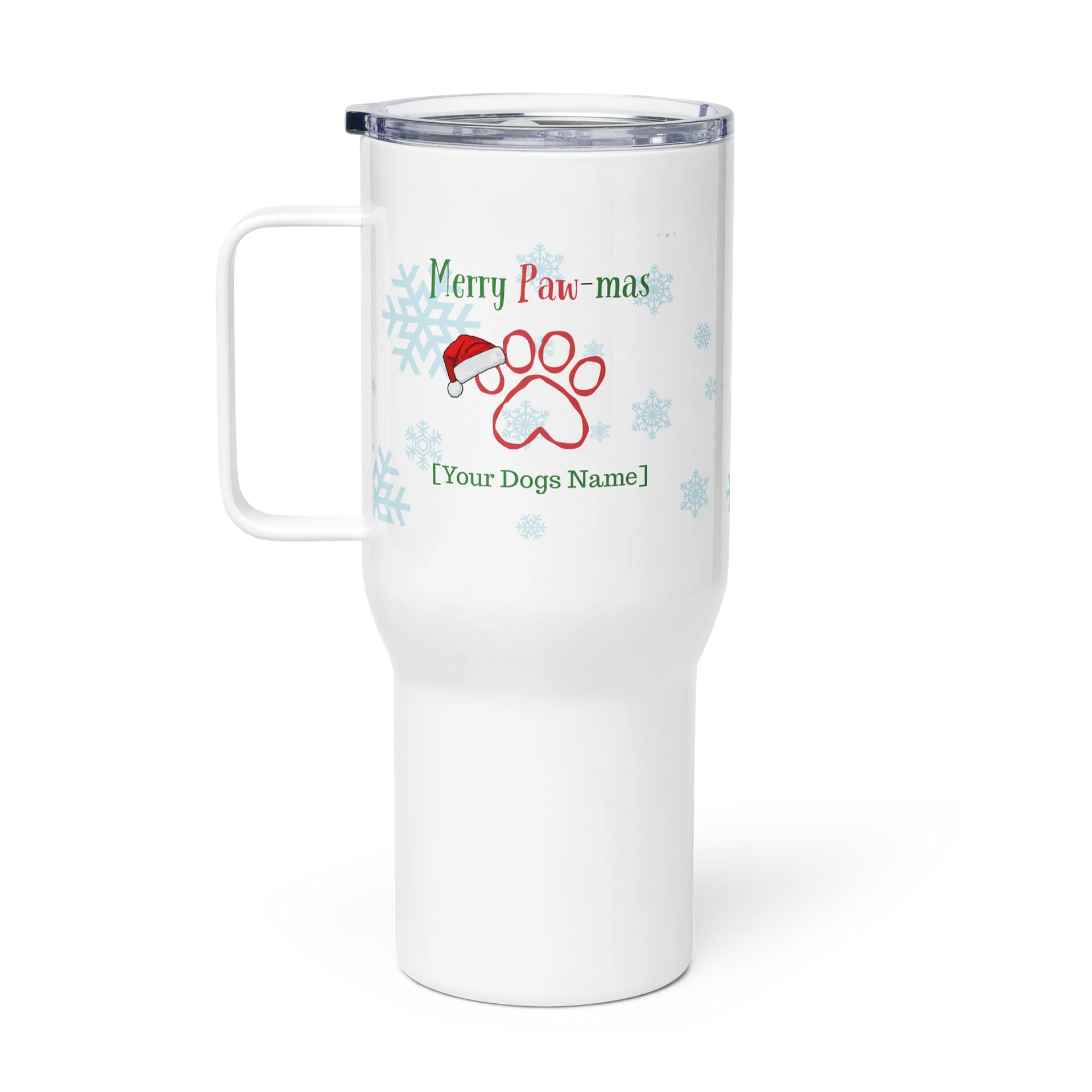 Christmas dog custom name Travel Mug-Email for custom order product image (1)