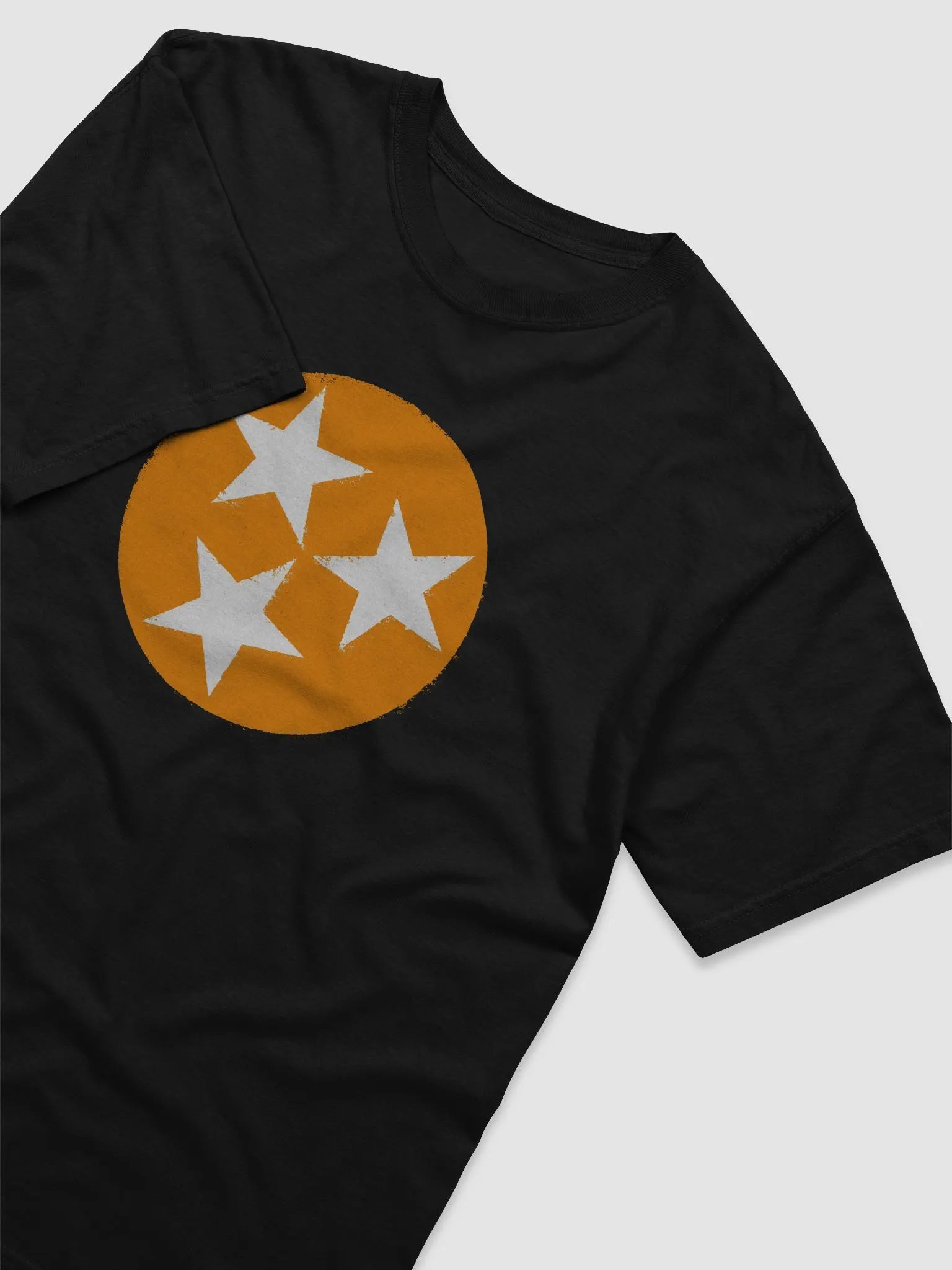 Orange and White Tri Star Tee product image (3)
