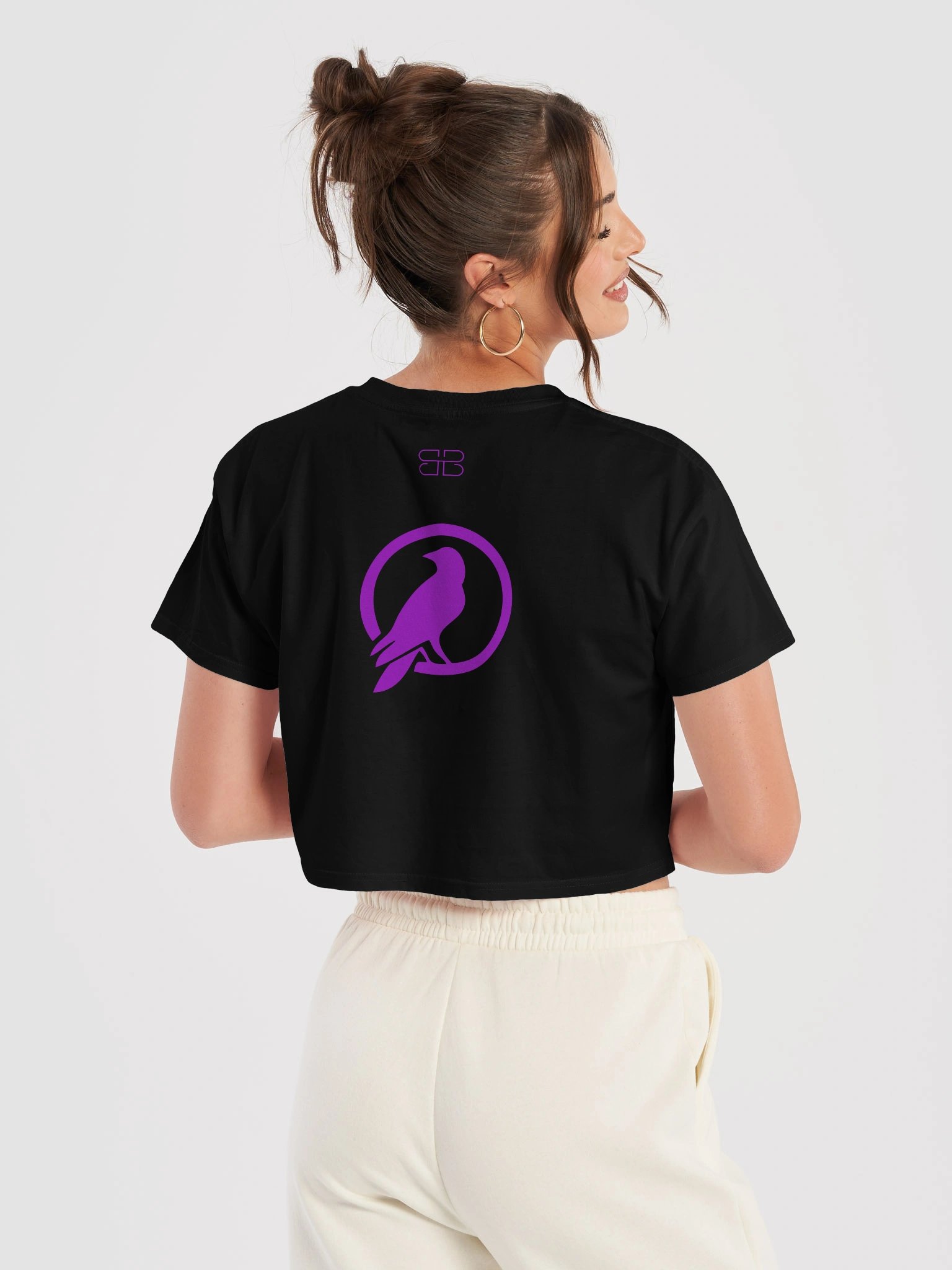 RAVEN PURPLE IMAGE CIRCLE Crop Tee product image (60)