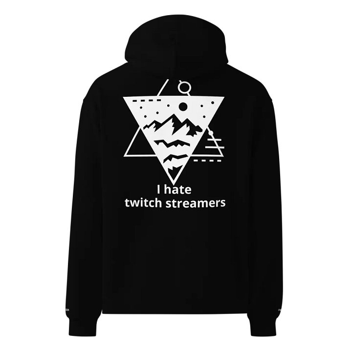 I hate twitch streamers mountain hoodie product image (1)