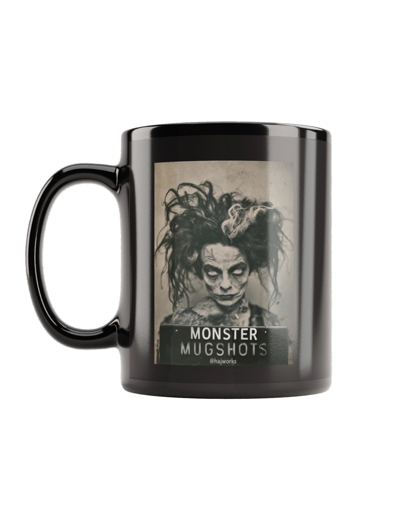 Monster Mugshots No. 008 - Black Ceramic Mug product image (1)