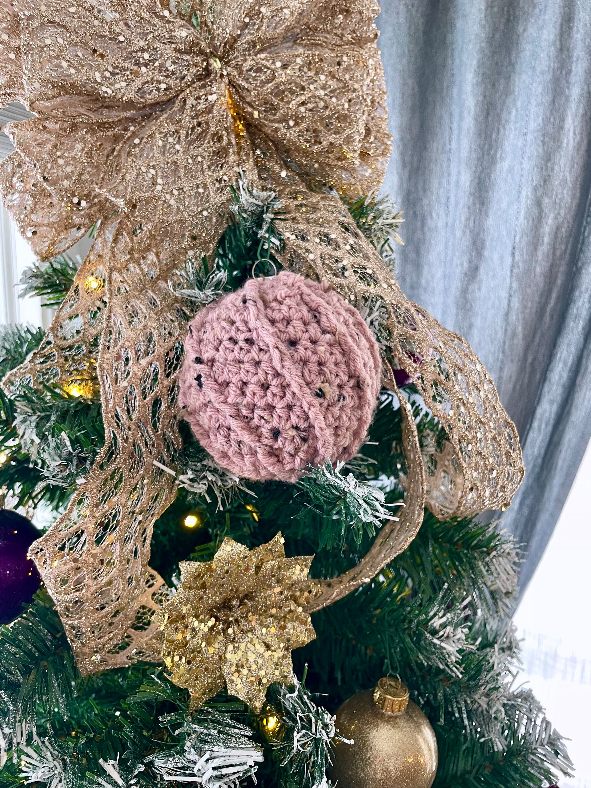 Cable Swirl Bauble Crochet Pattern | Instant PDF download with Chart and Photo Tutorial product image (7)