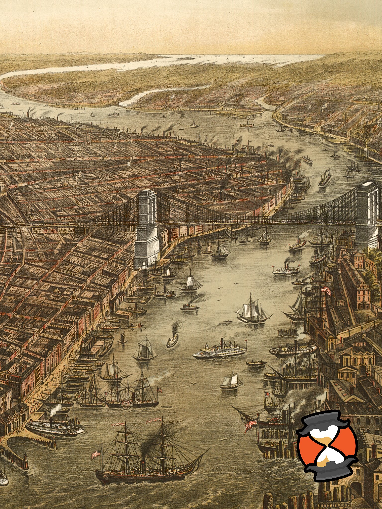 New York City 1873 (Framed Poster Print) product image (3)