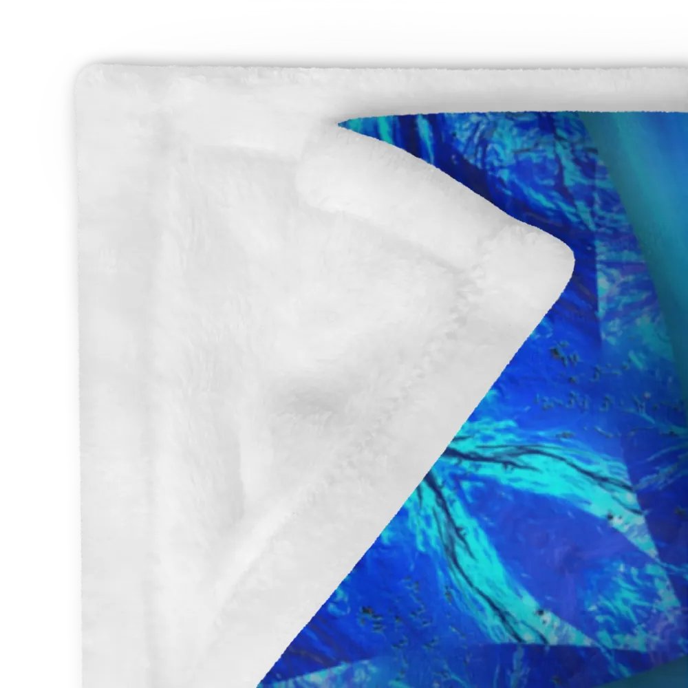 Blue Water Kaleidoscope Throw Blanket product image (24)