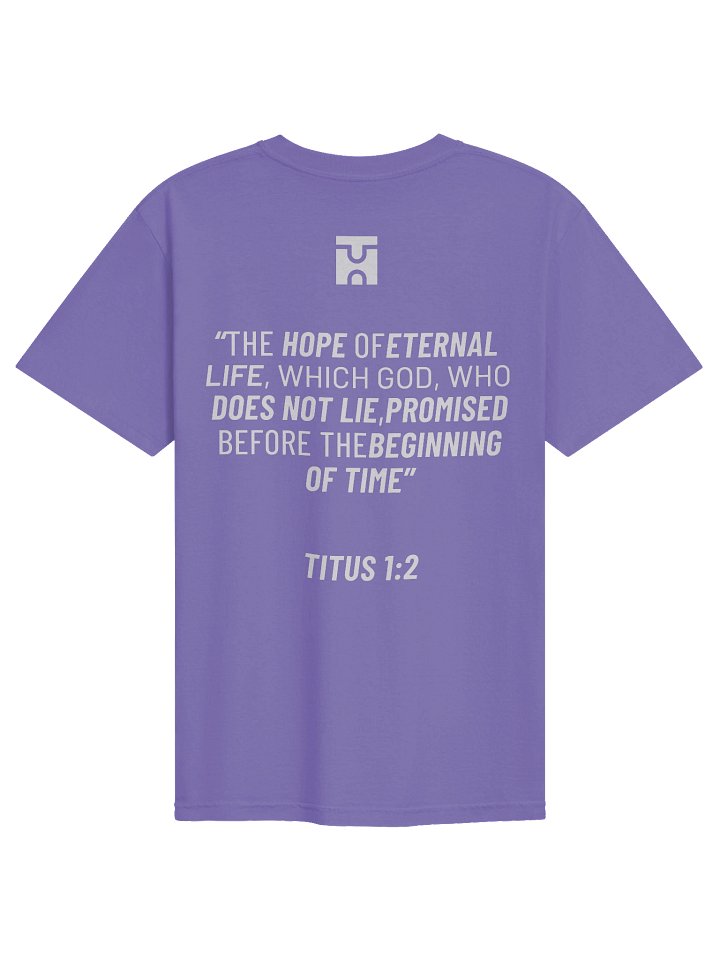 Truthful Hope Scripture T-Shirt Titus 1:2 Purple product image (1)