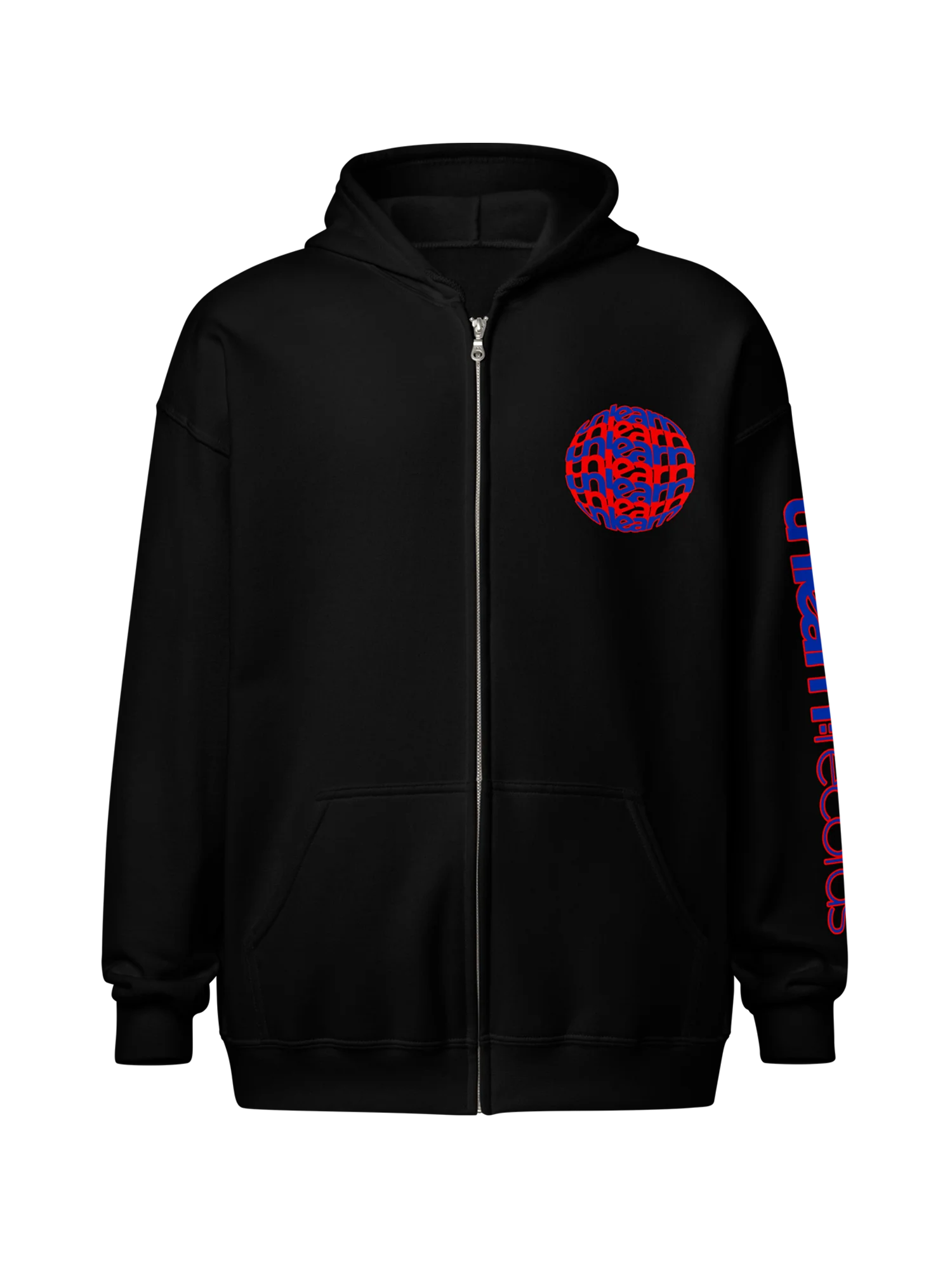 Brain Zip-Up Hoodie: Dark product image (4)