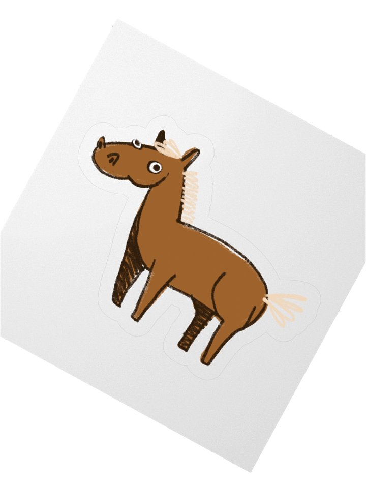 Shelf 1 : Smol Horse Sticker product image (2)