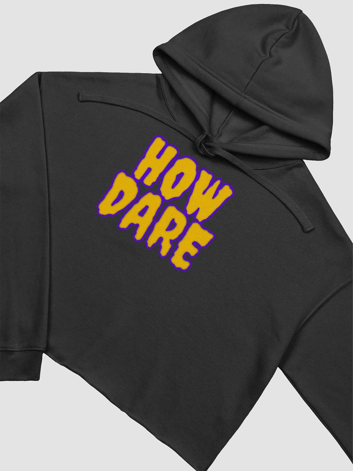 HOW DARE CROP TOP HOODIE product image (2)