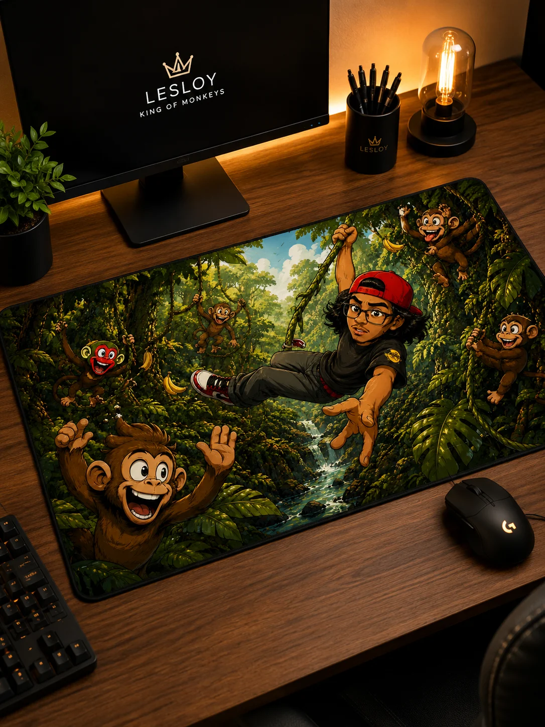 Lesloy - With Monkeys (Muismat) product image (1)