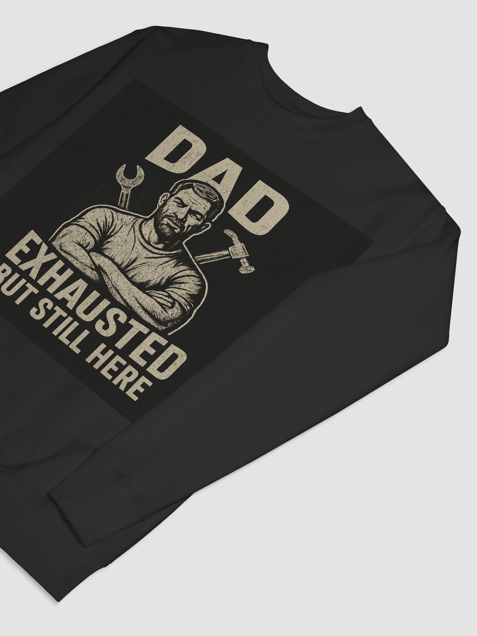 Dad's Exhausted Warrior Sweatshirt product image (7)