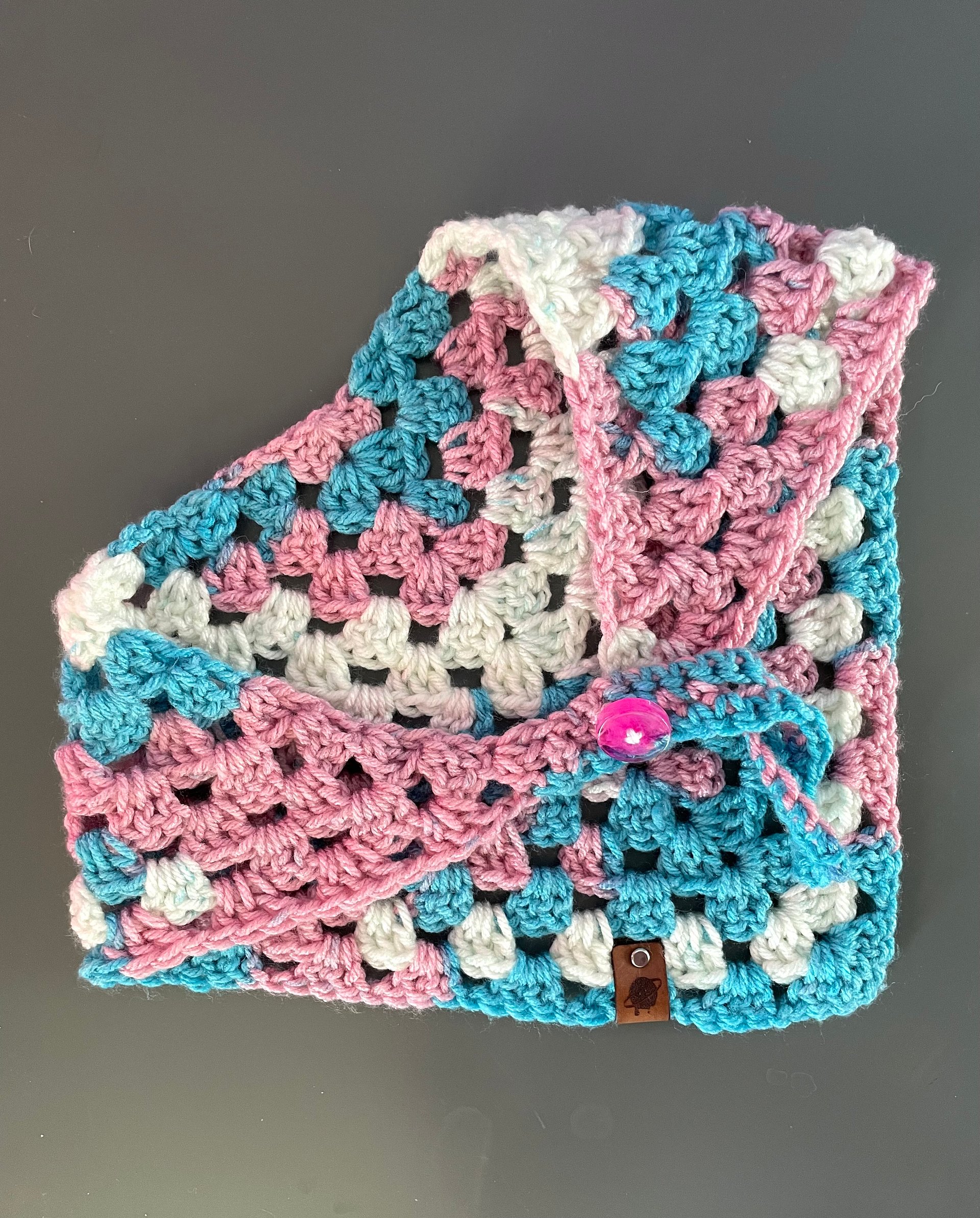 RETRO STOCK] Pride Flag Crochet Bandana product image (2)