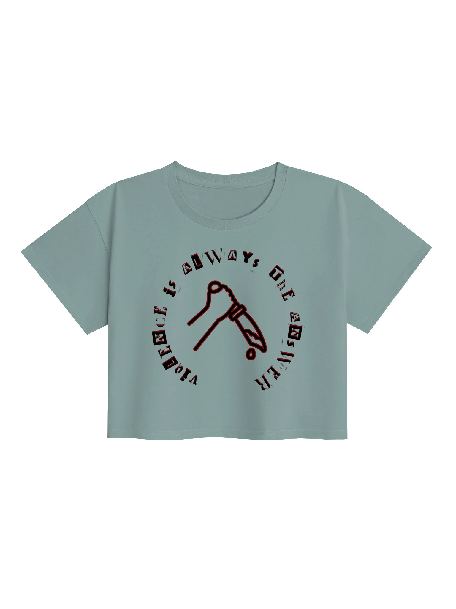 Violence is Always the Answer Crop Top product image (1)