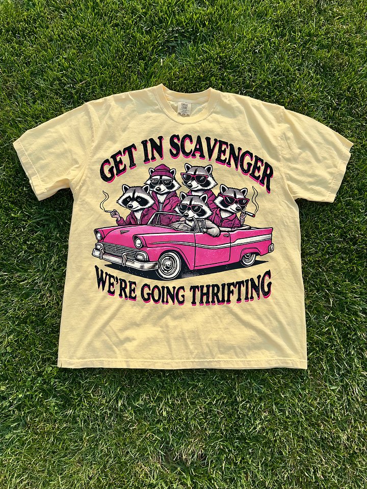 Get In Scavenger We're Going Thrifting Shirt product image (1)
