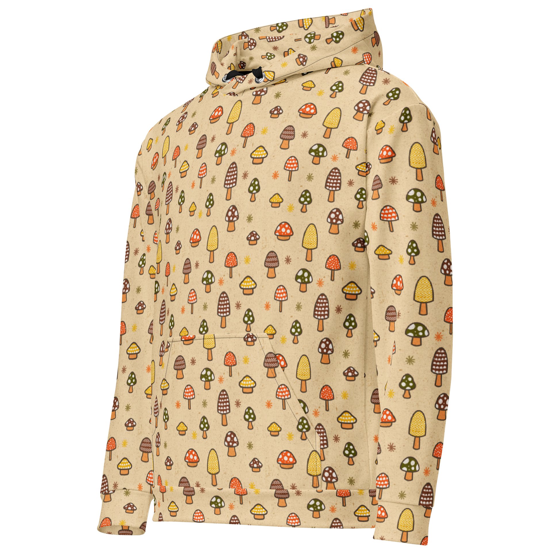 1970s Retro Mushrooms Recycled Unisex Hoodie product image (2)