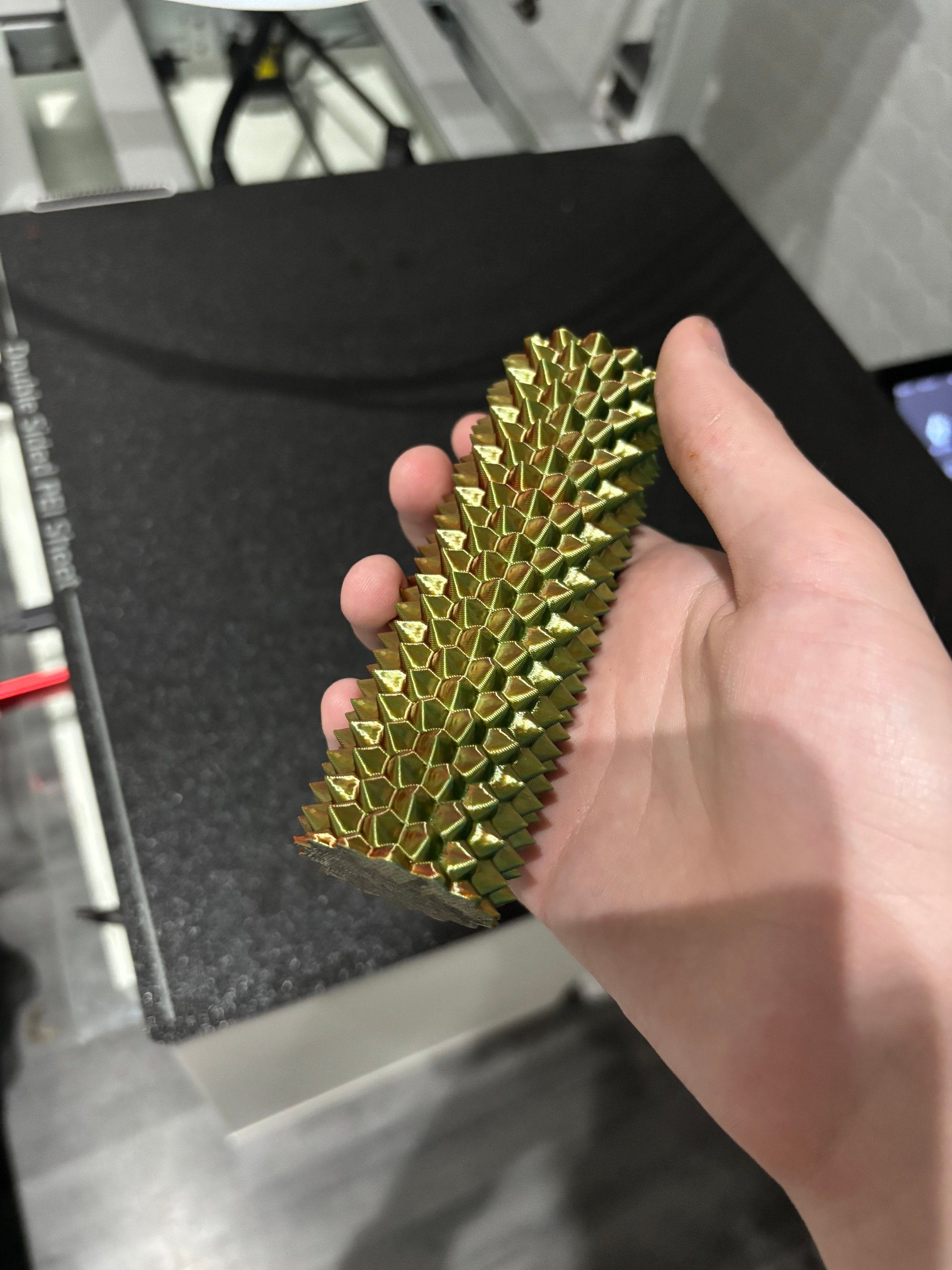 Spiky Dragon Scale Fidget Roller – 3D Printed Sensory Fidget Toy product image (4)