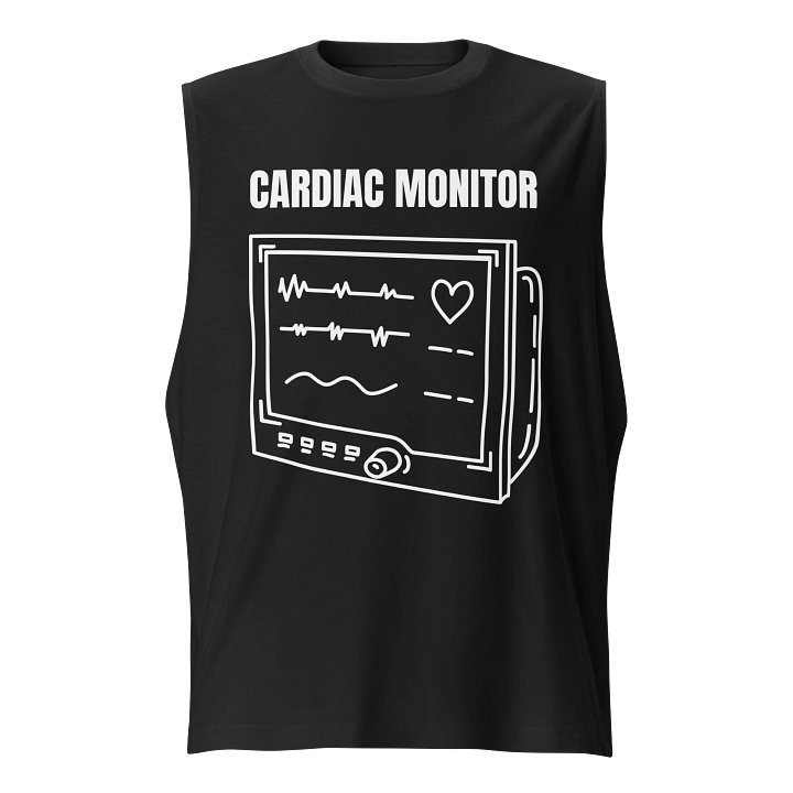 cardiac monitor design Muscle Tank product image (1)