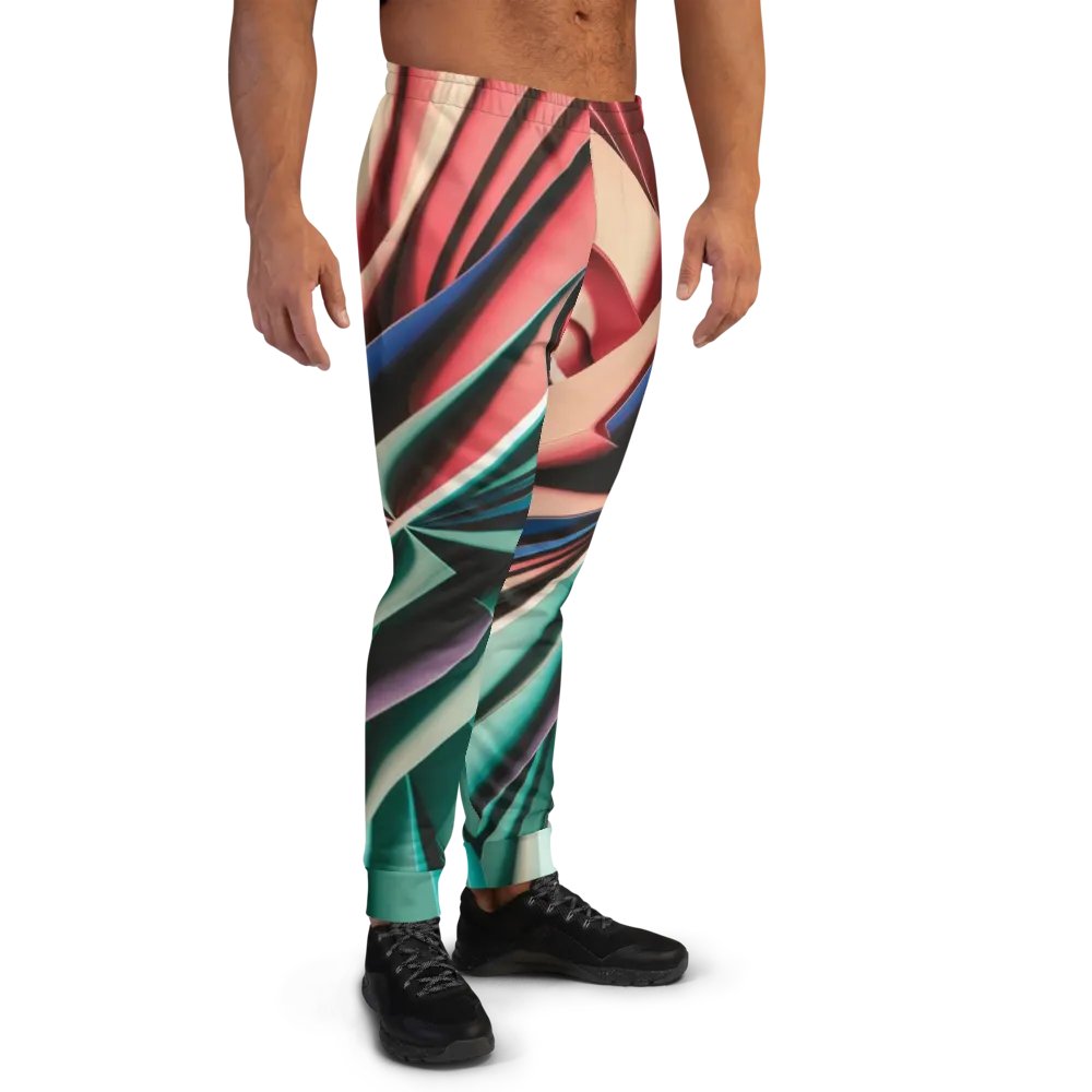Abstract Geometric Recycled Men's Joggers in Vibrant Colors (XS-3XL) product image (8)