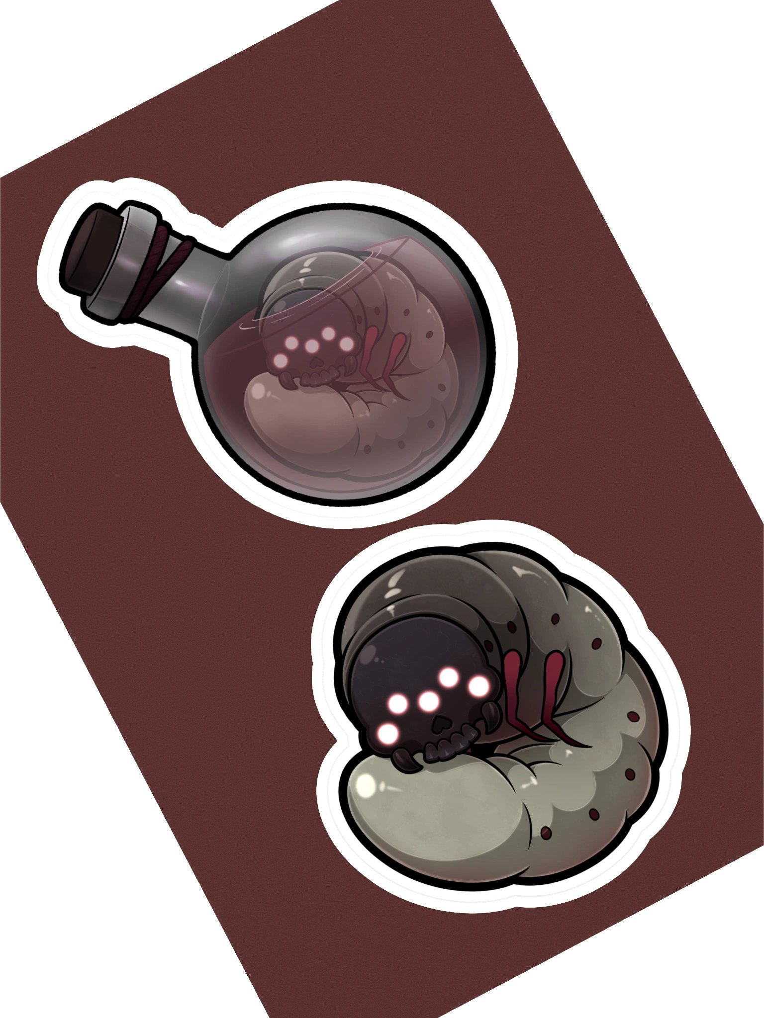 Brain Worm Stickers product image (1)