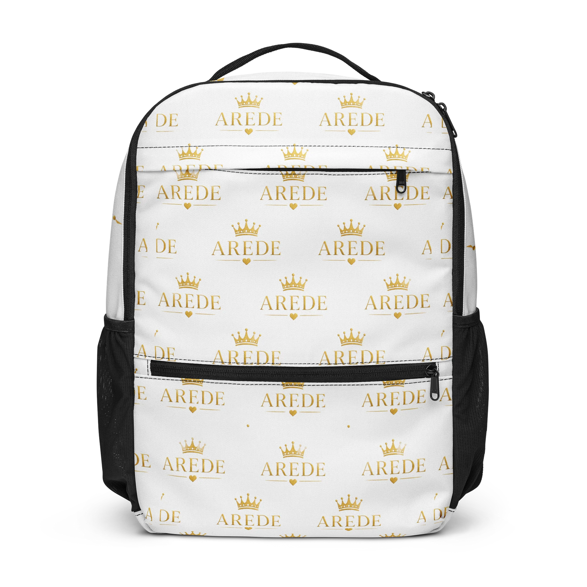 All-Over Print Utility Backpack — Regal Gold Emblem product image (1)